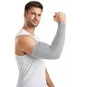 ZaySoo Unisex Compression Arm Sleeves for Sports, UV Protection, Sweat Absorbent Stretchable Arm Covers for Cycling, Cricket, Running, Gym & Outdoor Activities (1 Pair)
