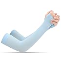 ZaySoo Women’s UV Protection Gloves for Bike Riding Long Hand Full Finger Soft Breathable Arm Sleeve