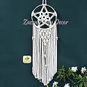 Cotton Macrame Dream Catcher Type Woven Feather Wall Hanging Handmade Dreamcatcher Boho Tassels Decoration Home Decor Ornament Craft Gift. (Leaf - 5)