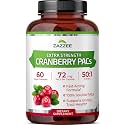 Zazzee Cranberry PACs 72 mg per Capsule, 50:1 Extract, 60 Vegan Capsules