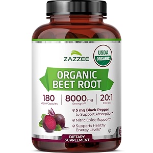 Zazzee USDA Organic Beet Root 201 Extract