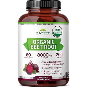 Zazzee USDA Organic Beet Root 201 Extract