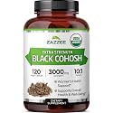 Zazzee USDA Organic Black Cohosh 10:1 Extract, 120 Vegan Capsules