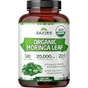 Zazzee USDA Organic Moringa Leaf 20:1 Extract, 120 Vegan Capsules