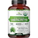 Zazzee USDA Organic Saw Palmetto 20:1 Extract, 40% Fatty Acids, Vegan
