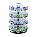 ZCDCP K cup Holder Carousel 4 Tier Coffee pod holder Metal Coffee Pods Storage Organizer Stand Compatible with 36 K Cup Pods