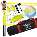 Zdgao Outdoor Portable Adjustable Volleyball Net System with Bag