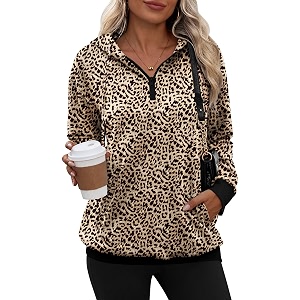 Zeagoo Hoodies for Women Half Zip Up