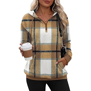 Zeagoo Hoodies for Women Half Zip Up