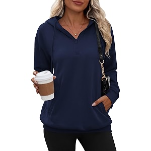 Zeagoo Hoodies for Women Half Zip Up