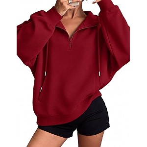 Zeagoo Hoodies for Women Half Zip Up