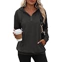 Zeagoo Hoodies for Women Half Zip Up