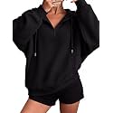 Zeagoo Hoodies for Women Half Zip Up