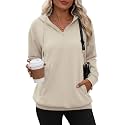 Zeagoo Hoodies for Women Half Zip Up