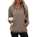 Zeagoo Hoodies for Women Half Zip Up