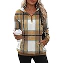 Zeagoo Hoodies for Women Half Zip Up
