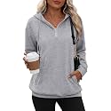 Zeagoo Hoodies for Women Half Zip Up