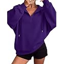 Zeagoo Hoodies for Women Half Zip Up