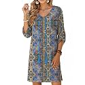 Zeagoo Tassel Tie Neck 34 Long Sleeve