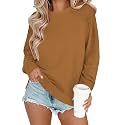 Zeagoo Tunic Sweatshirts for Women Crewneck Lightweight Sweaters Raglan Long Sleeve Shirts Spring Fashion Tops 2026