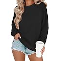 Zeagoo Tunic Sweatshirts for Women Crewneck Lightweight Sweaters Raglan Long Sleeve Shirts Spring Fashion Tops 2026