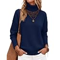 Zeagoo Women's Turtleneck Sweater 2026 Fall Winter Chunky Knitted Pullover