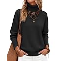 Zeagoo Women's Turtleneck Sweater 2026 Fall Winter Chunky Knitted Pullover