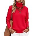 Zeagoo Women's Turtleneck Sweater 2026 Fall Winter Chunky Knitted Pullover