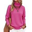 Zeagoo Women's Turtleneck Sweater 2026 Fall Winter Chunky Knitted Pullover