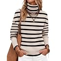 Zeagoo Women's Turtleneck Sweater 2026 Fall Winter Chunky Knitted Pullover