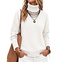 Zeagoo Women's Turtleneck Sweater 2026 Fall Winter Chunky Knitted Pullover