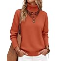 Zeagoo Women's Turtleneck Sweater 2026 Fall Winter Chunky Knitted Pullover