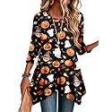 Zeagoo Womens Tops 3/4 Sleeve Loose Fit Dressy Tunics Plus Size Boho Shirts