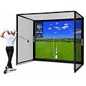 ZEALFEEL Golf Simulator Enclosure, 10 x 8 ft/12 x 9 ft, HD Impact Screen