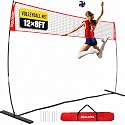 ZEALFEEL Volleyball Net,12/20ft Portable Height-Adjustable Set for Backyard