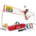 ZEALFEEL Volleyball Net,12/20ft Portable Height-Adjustable Set for Backyard