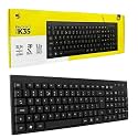D25 Zeb-K35 USB Wired Keyboard with Rupee Key, Spill-Proof and Slim Design, 106 Keys Wired USB Standard Multi-Device Keyboard Compatible with Desktop, Laptop, Mac (Black)