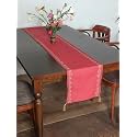 Zeba World Cotton Aari Embroidered Beige Table Runner – Elegant Decor for 4 to 6 Seater Dining Table & Living Room – 12x84 Inches (30x210 cm)