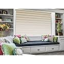 ZEBRA BLINDS Polyester Blinds for Windows,Ivory,W144XH180CM