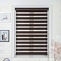 Zebra Blinds/Roller Blinds for Windows Home Décor Windows Zebra Blinds for Window Roller Blinds Room Darkening Roller Blinds for Home, Office (W145 XH160CM, Coffee)
