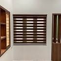Zebra Blinds/Roller Blinds for Windows Home Décor Windows Zebra Blinds for Window Roller Blinds Room Darkening Roller Blinds for Home, Office (W160 XH130CM, Wood)