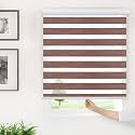 Zebra Blinds/Roller Blinds for Windows Home Décor Windows Zebra Blinds for Window Roller Blinds Room Darkening Roller Blinds for Home, Office (W80 XH130CM, Wood)