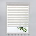 Zebra Blinds/Roller Blinds for Windows Home Décor Windows Zebra Blinds for Window Roller Blinds Room Darkening Roller Blinds for Home, Office (W90 XH150CM, Ivory)