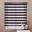 Zebra Blinds/Roller Blinds for Windows Home Décor Windows Zebra Blinds for Window Roller Blinds Room Darkening Roller Blinds for Home, Office (W90 XH140CM, Coffee)