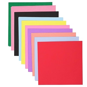 zebric origami paper 80 gsm for kids double sided 10 vibrant colored 15cmx15cm oragami paper packs for arts and crafts 100 sheets01