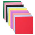 ZEBRIC Origami Paper 80 GSM for Kids Double Sided 10 Vibrant Colored 15cmx15cm Oragami Paper Packs for Arts and Crafts. (100 Sheets)(01)