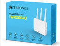 zebronic 4G/5G ROUTER MULTI SIM SUPPORT Wi-Fi 6 4G Router 5 GHz 300 Mbps Wifi Speed Dual Band External Antenna Ethernet (Cable Broadband)