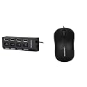 ZEBRONICS 150Hb 4 Port USB Hub with Dedicated On/Off Switch, Led Indicators, 45Cm Cable Length, Opti