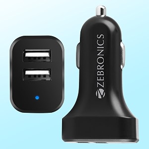 ZEBRONICS CC242A3 Car Charger with 10.5 Watts
