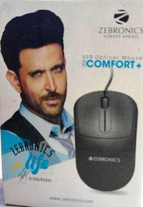 ZEBRONICS Comfort Wired Ambidextrous Optical Mouse